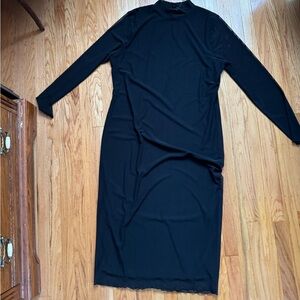 Elegant Black Long Sleeve Dress